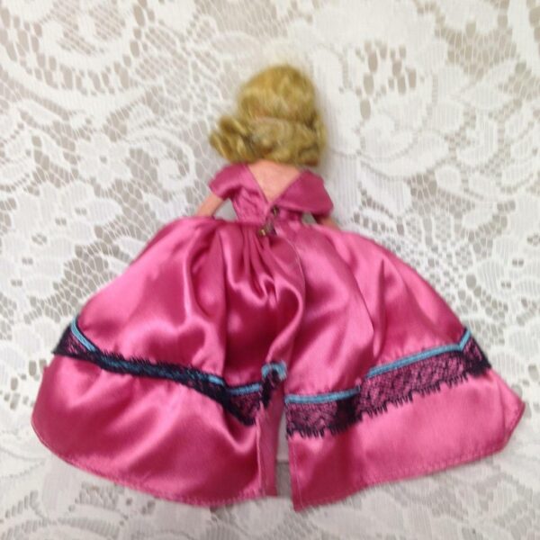 Vintage, Rare, 1930-40s 6.5in Nancy Ann Story Book Bisque Doll in Pink Gown