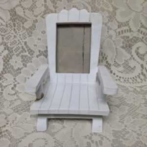 Vintage Miniature 4.5in x 3.7 x 4in Garden Seat Picture Frame for your Doll