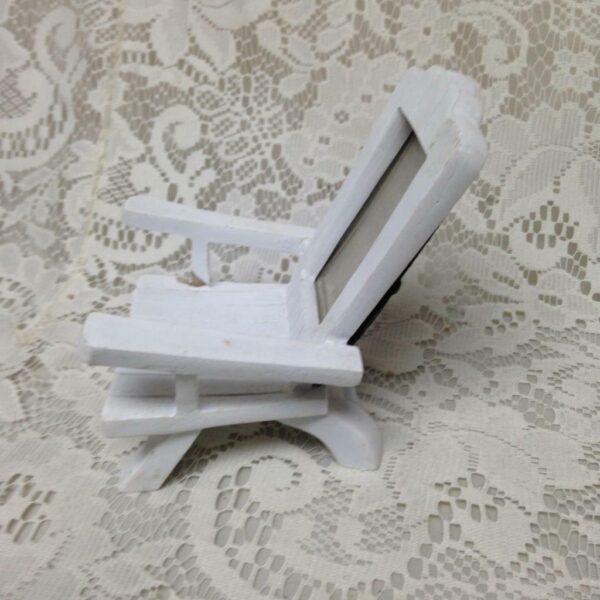 Vintage Miniature 4.5in x 3.7 x 4in Garden Seat Picture Frame for your Doll