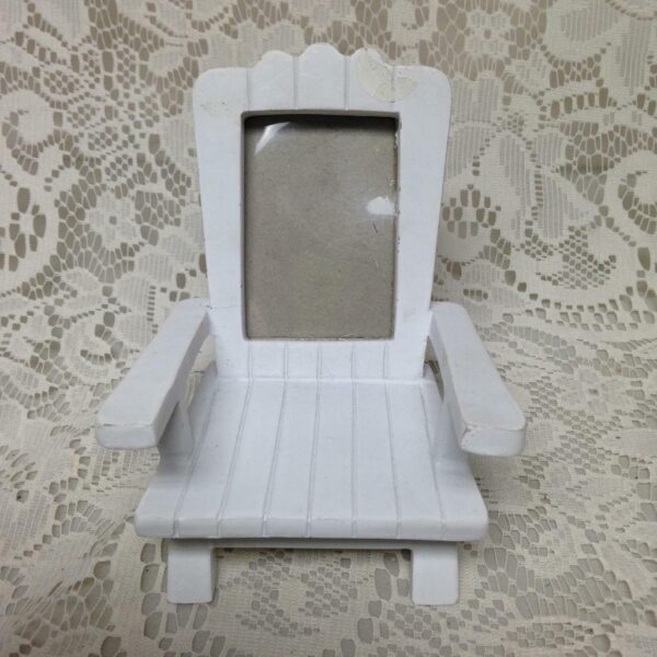 Vintage Miniature 4.5in x 3.7 x 4in Garden Seat Picture Frame for your Doll