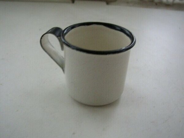 Vintage, 2-pc Enamelware Child's Cup and Saucer