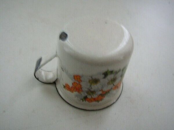 Vintage, 2-pc Enamelware Child's Cup and Saucer