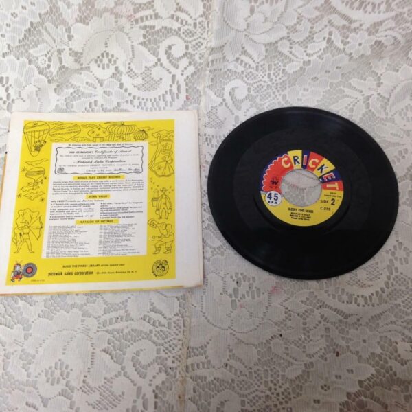 Vintage, Goldilocks and the 3 Bears, 45 Rpm Cricket Records #C-27