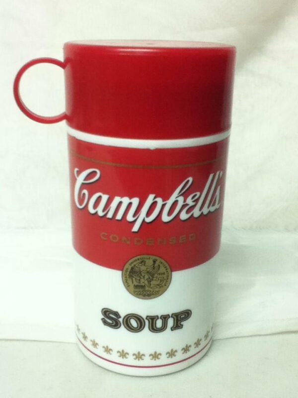 1998 Campbell Soup, Advertising Soup Container with Cup Lid 7.75in x 3.5in