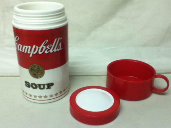 1998 Campbell Soup, Advertising Soup Container with Cup Lid 7.75in x 3.5in