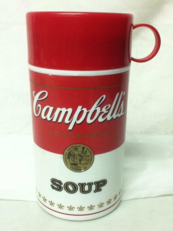 1998 Campbell Soup, Advertising Soup Container with Cup Lid 7.75in x 3.5in