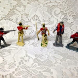 Vintage, Painted, 5-pcs Miniature Soldiers 2 to 2.5in each (#1)