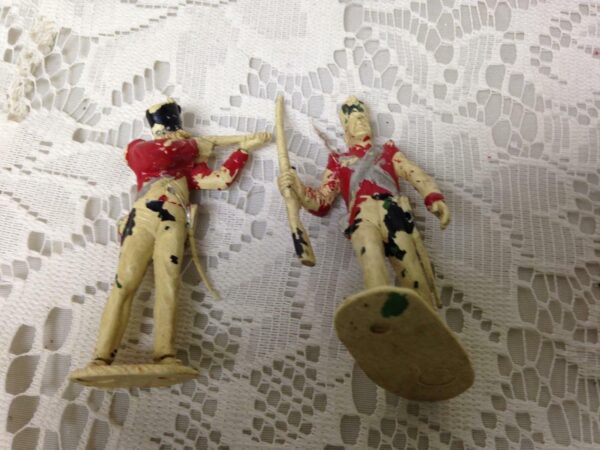 Vintage, Painted, 5-pcs Miniature Soldiers 2 to 2.5in each (#1)