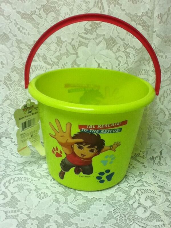 Nickelodeon, Diego to the Rescue, Plastic Candy or Toy Bucket 9in x 7.5in