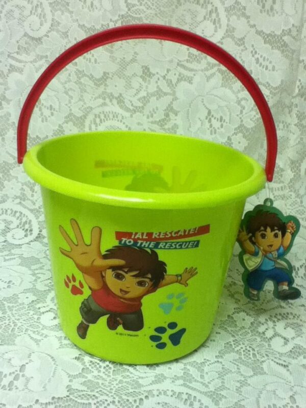 Nickelodeon, Diego to the Rescue, Plastic Candy or Toy Bucket 9in x 7.5in