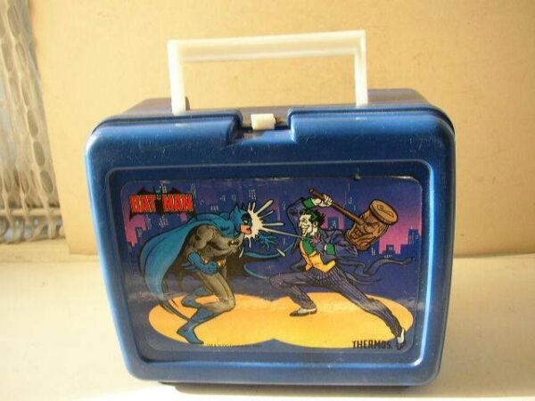 1982, DC Comics, Batman and Joker Blue Lunch Box