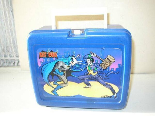 1982, DC Comics, Batman and Joker Blue Lunch Box