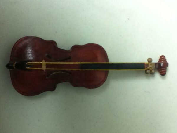 Vintage, Handcrafted, Dolls Wooden Violin or Cello 10in x 3.5in