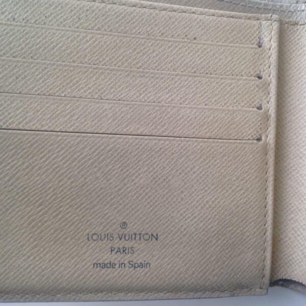 Authentic Louis Vuitton Damier Azur Mens Wallet 4in x 4in(CA2057)