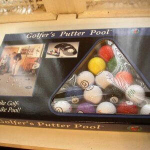 Sunset Golf, Inc., 23-pc Golfers Putter Pool in Original Box 17inx10inx2in