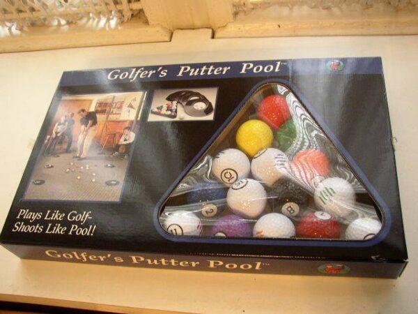 Sunset Golf, Inc., 23-pc Golfers Putter Pool in Original Box 17inx10inx2in