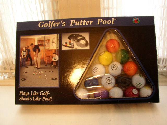 Sunset Golf, Inc., 23-pc Golfers Putter Pool in Original Box 17inx10inx2in