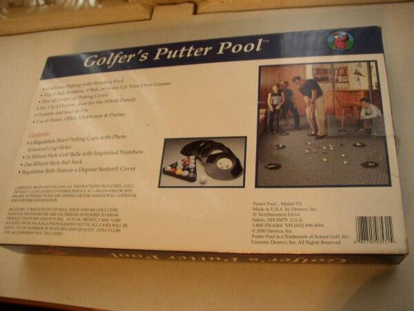 Sunset Golf, Inc., 23-pc Golfers Putter Pool in Original Box 17inx10inx2in