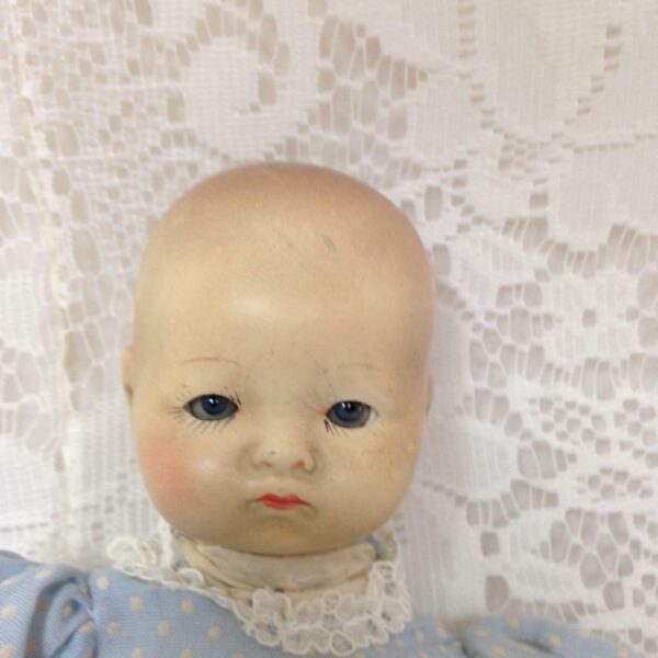 Antique, Armand Marseille German 8in Composition Bye Lo Doll (Dream Baby 341)