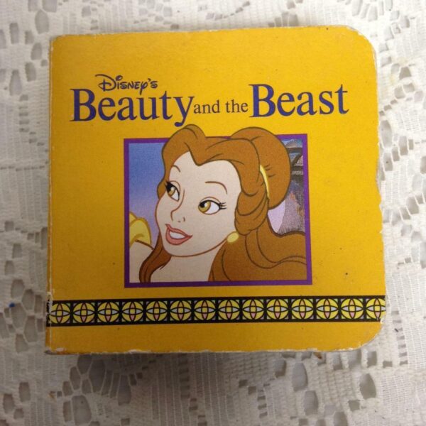 1999 Disney Enterprise, Beauty and the Beast, 6-page Miniature Book 3inx3inx 1in