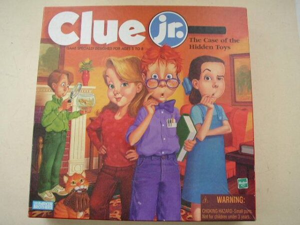 Parker Bros.Hasbro, Clue Jr. Boardgame- The Case of the Hidden Toys in Orig. Box