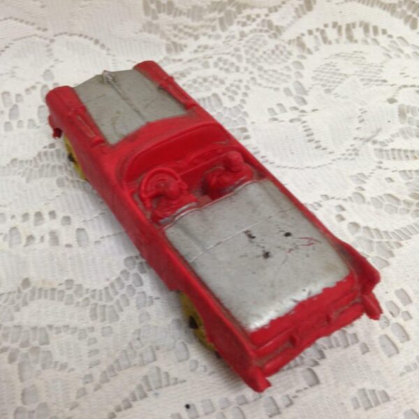 Vintage, Rare, Sun Rubber Co., Red Car 5in x 2in x 1.5in