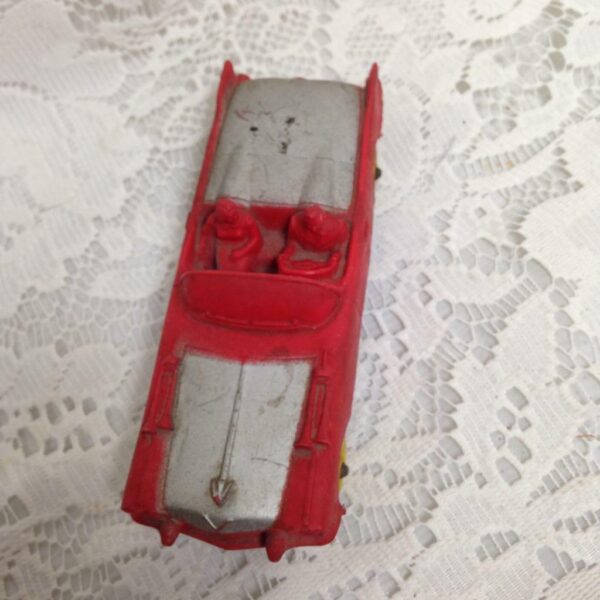 Vintage, Rare, Sun Rubber Co., Red Car 5in x 2in x 1.5in