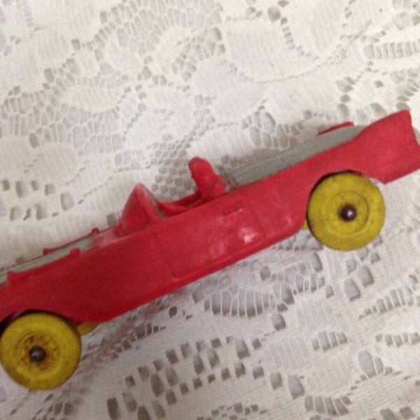 Vintage, Rare, Sun Rubber Co., Red Car 5in x 2in x 1.5in