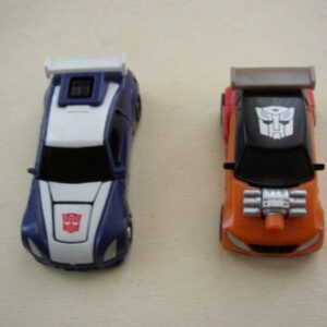 Lot of 2, Orange and Purple Blue Car- Robot Transformers (#06)