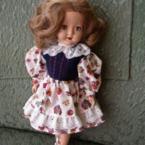 Vintage, 14in Cindy or Roberta, Pat. Pending Composition-Plastic Doll