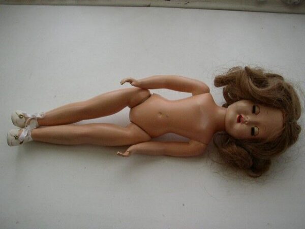 Vintage, 14in Cindy or Roberta, Pat. Pending Composition-Plastic Doll