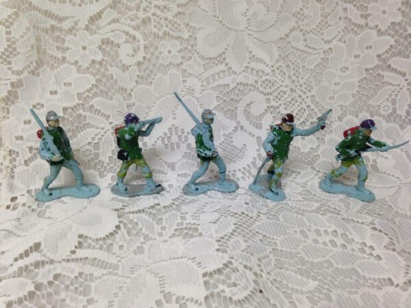 Vintage, Painted, 5-pcs Miniature Soldiers 2 to 2.5in each (#6)