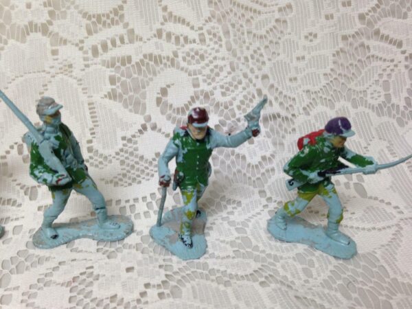 Vintage, Painted, 5-pcs Miniature Soldiers 2 to 2.5in each (#6)