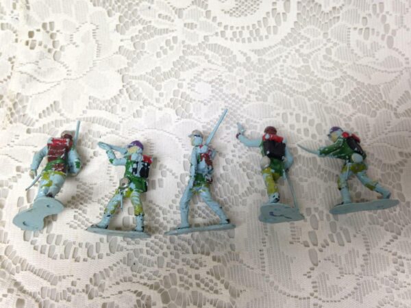 Vintage, Painted, 5-pcs Miniature Soldiers 2 to 2.5in each (#6)