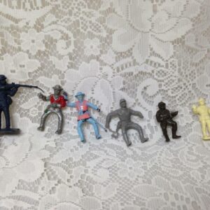 Vintage, Painted, 5-pcs Miniature Soldiers 2 to 2.5in each (#10)