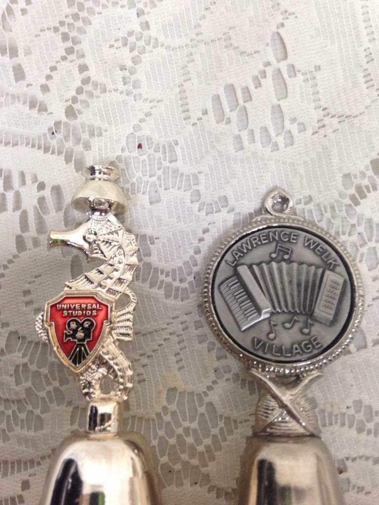 Vintage, 2pc Souvenir Bells, Lawrence Welk Village and Universal Studio