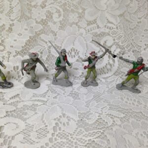 Vintage, Painted, 5-pcs Miniature Soldiers 2 to 2.5in each (#11)