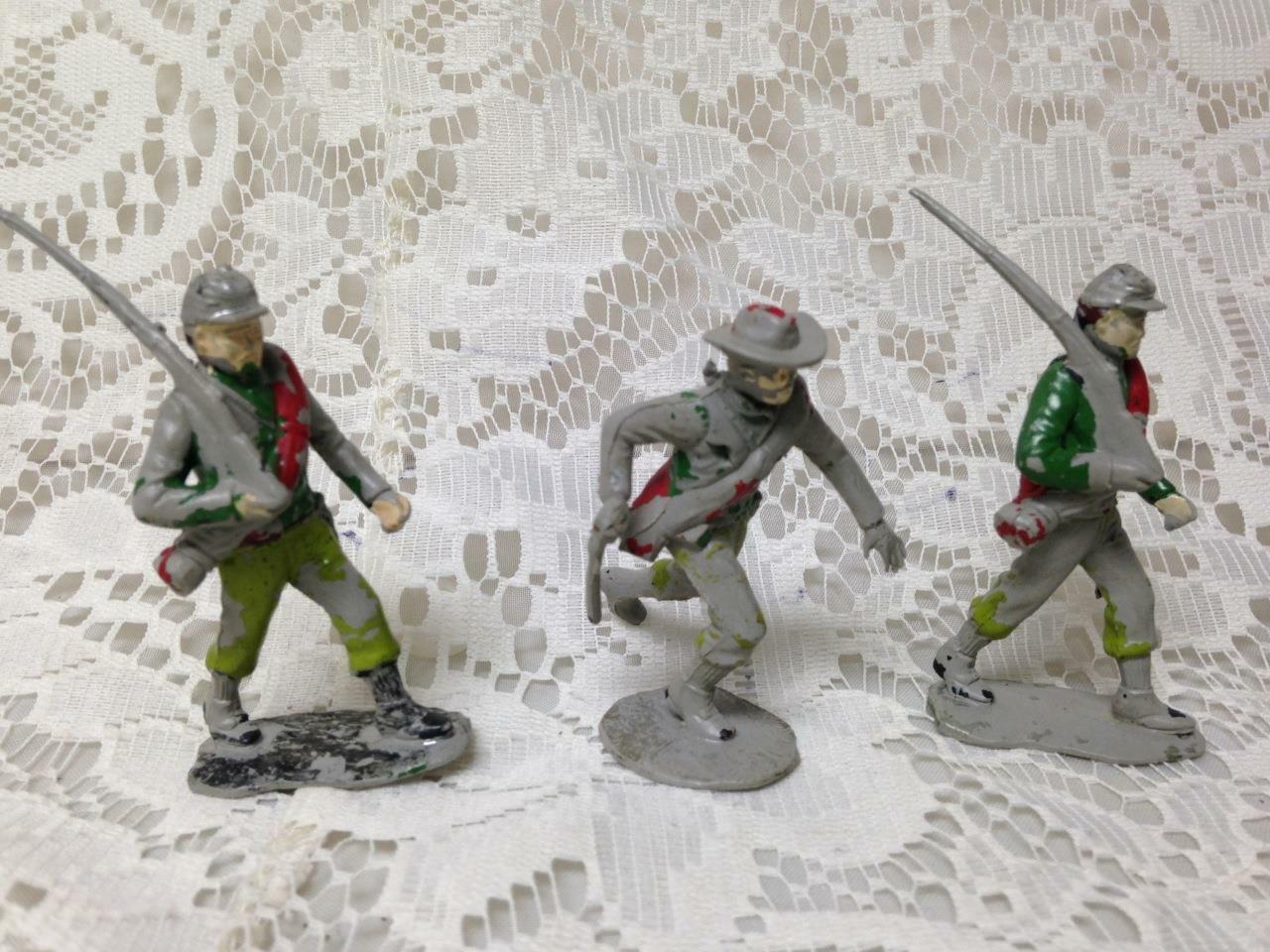 Vintage, Painted, 5-pcs Miniature Soldiers 2 to 2.5in each (#11)