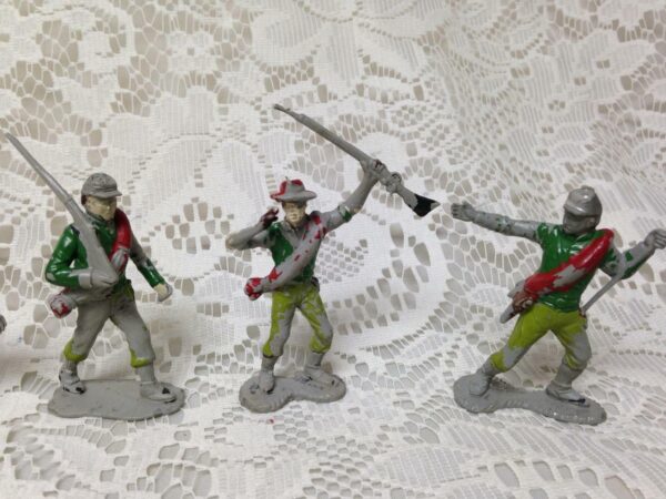 Vintage, Painted, 5-pcs Miniature Soldiers 2 to 2.5in each (#11)