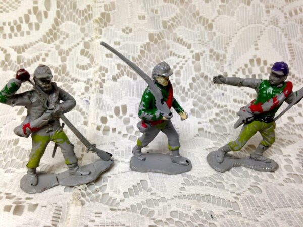 Vintage, Painted, 5-pcs Miniature Soldiers 2 to 2.5in each (#8)