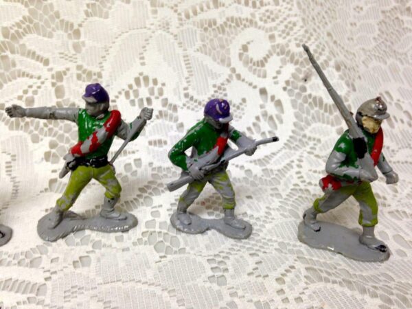 Vintage, Painted, 5-pcs Miniature Soldiers 2 to 2.5in each (#8)