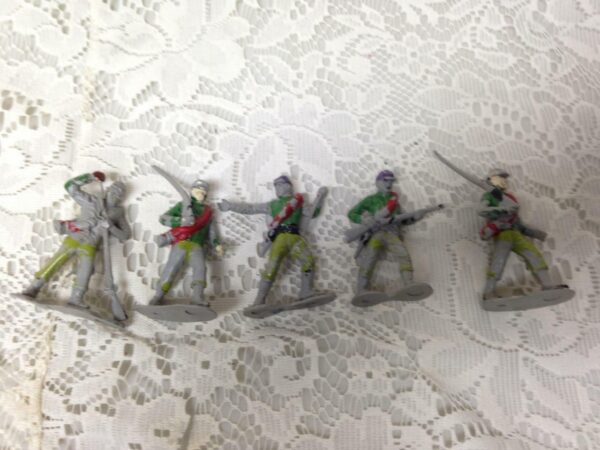 Vintage, Painted, 5-pcs Miniature Soldiers 2 to 2.5in each (#8)