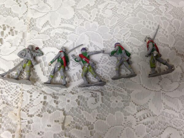 Vintage, Painted, 5-pcs Miniature Soldiers 2 to 2.5in each (#8)