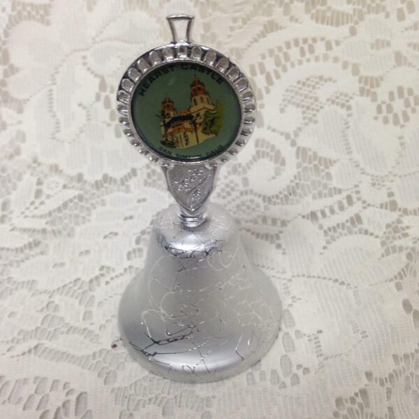 Vintage, Hearst Castle, Simeon CA, Silver Souvenir Bell 4.5in x 2.5in