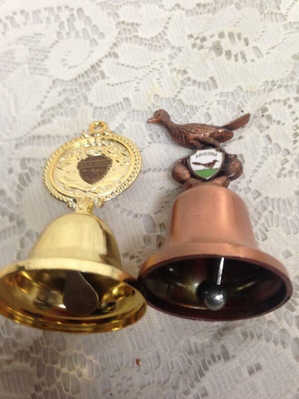 Vintage, 2pc Souvenir Bells, Arizona and Grand Canyon