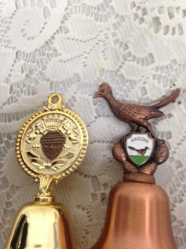 Vintage, 2pc Souvenir Bells, Arizona and Grand Canyon