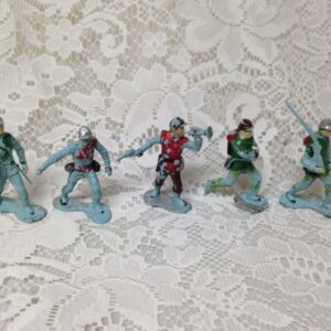 Vintage, Painted, 5-pcs Miniature Soldiers 2 to 2.5in each (#7)