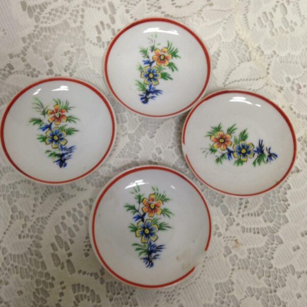 Vintage, Floral Porcelain 16pc Child's Tea Set for 4