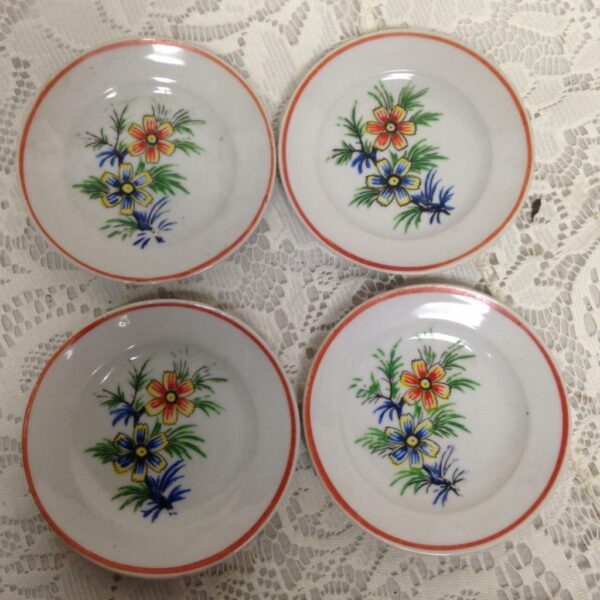 Vintage, Floral Porcelain 16pc Child's Tea Set for 4