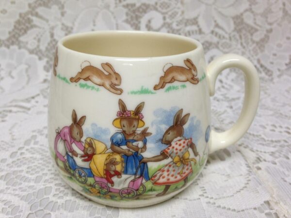 Vintage, Royal Doulton, England, Bunny Kins 3pc Child's Cup, Saucer n Plate Set